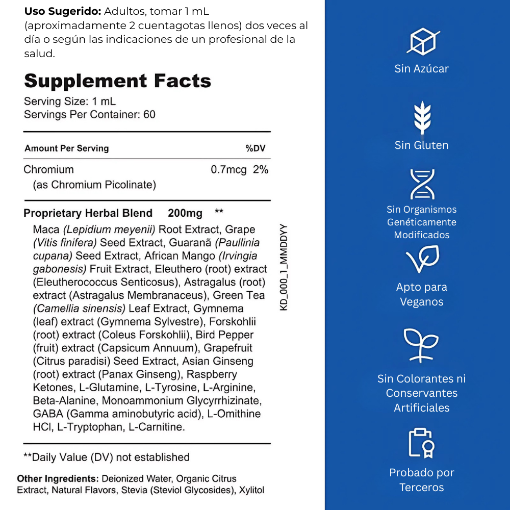 GlycoShield – Fórmula Líquida Herbal 20 en 1